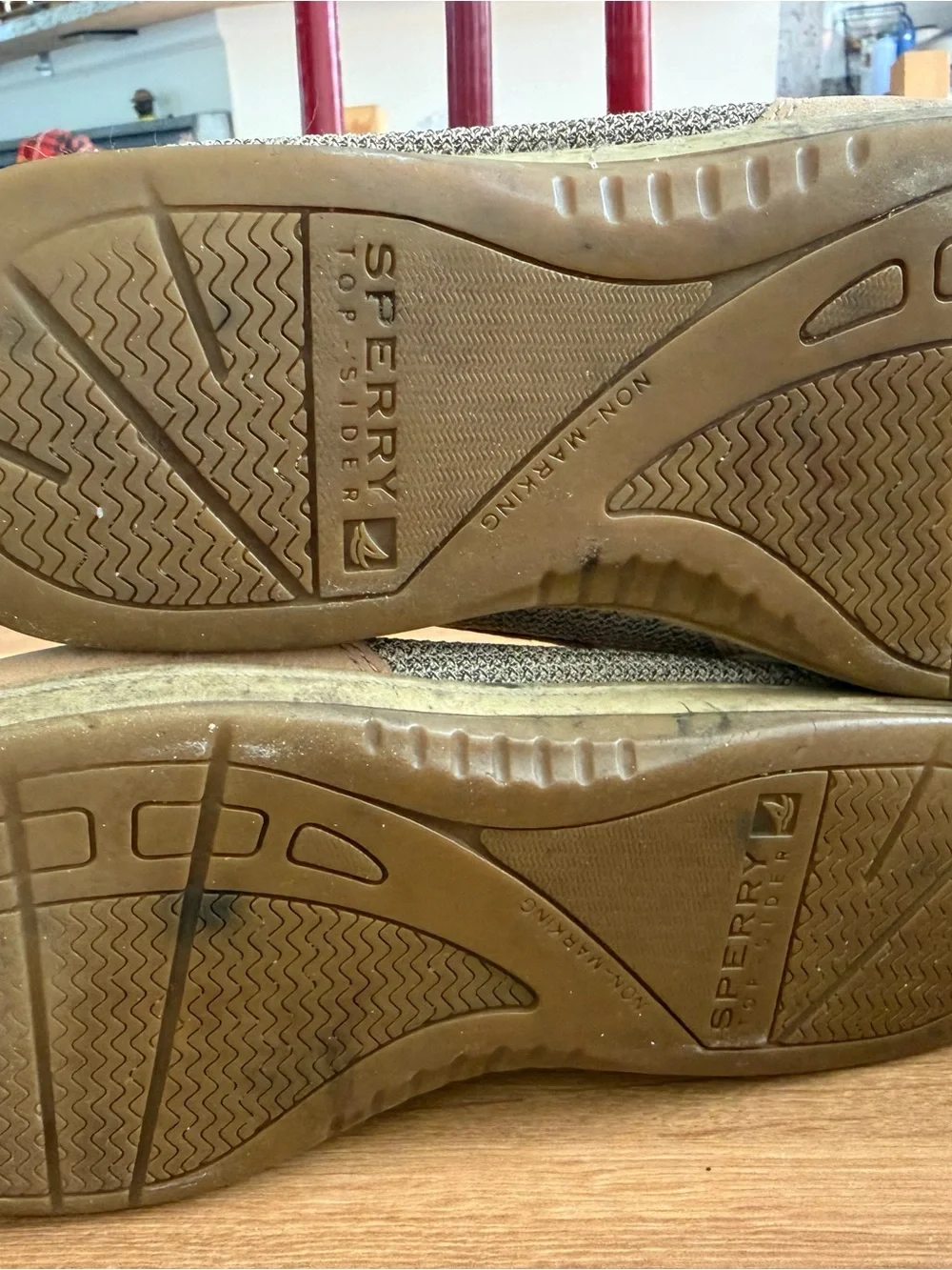 Sperry Two-Tone Brown and Tan Boat Shoes - Women's Flats